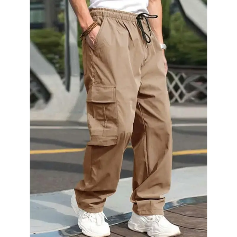 Get Stylish Comfort With Men’s Casual Straight Trousers - Pants