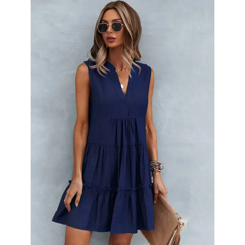 Vibrant V-neck Summer Dresses! - Everyday Dresses