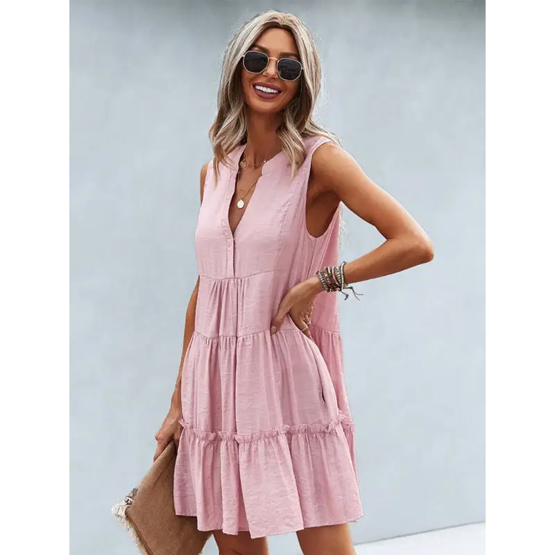 Vibrant V-neck Summer Dresses! - Everyday Dresses